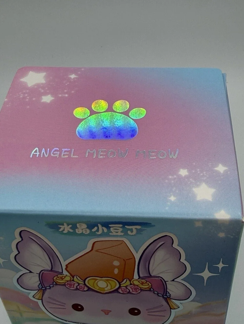 Angel Meow Meow Crystal Little Bean Blind Box Sealed Cat Figure A091 Toy